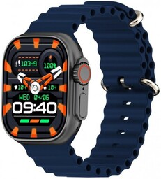 Kiano Smartwatch Watch Solid (black and blue stripe)