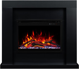 Aflamo Jolo Black 3D (45x60)-kominek elektryczny z obudową