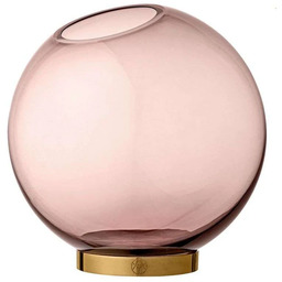 AYTM - Globe Wazon w/Stand Ø21xH21 Rose/Gold