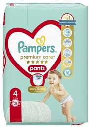 PAMPERS Pieluchomajtki Premium Care Pants 4 (38 szt.)