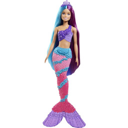 Barbie Gtf39 - Dreamtopia Tęczowa Syrenka Z Ekstra