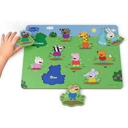 Peppa Pig - Puzzle z drewna pasuje Kolory