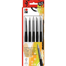 Marabu 017300000020 - zestaw pędzli do modelowania, 5