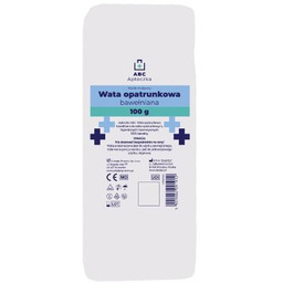 Apteczka ABC Wata opatrunkowa bawełniana, 100 g