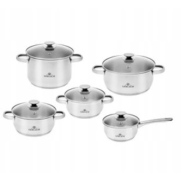 Garnki Gerlach First Stal Nierdzewna Indukcja Zestaw 10