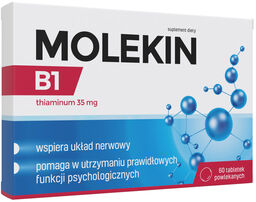 Molekin B1, tiamina 35 mg, 60 tabletek powlekanych