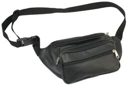 Saszetka Skórzana Na Pas Biodrówka Nerka Średnia GRETOS