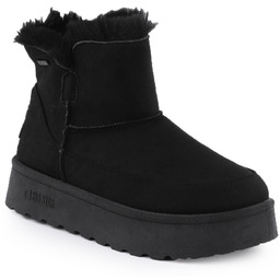 Wodoodporne botki śniegowce na platformie czarne Big Star