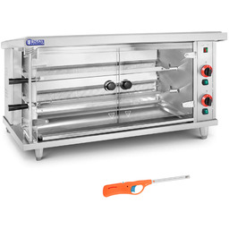 Rożen gazowy opiekacz do 10 kurczaków 2 szpikulce