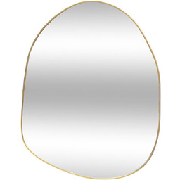 Atmosphera Lustro wiszące asymetryczne ROMAN, złote, 30 x