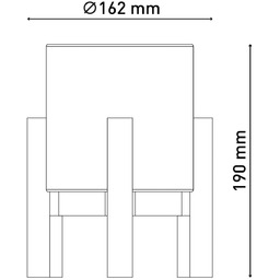 Näve Lampa stołowa LED Madita, wysokość 19 cm,