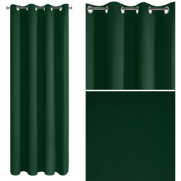 Zasłona 135 x 250 Dekoracyjna Parisa Ciemny Zielon