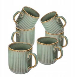 Kubki do kawy porcelanowe zestaw 6 kubków Altom