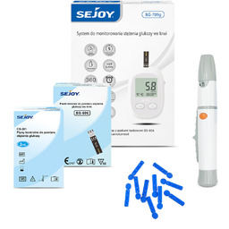 Glukometr do pomiaru stężenia glukozy we krwi SEJOY