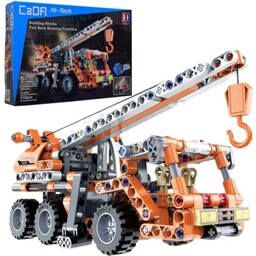 CADA Klocki plastikowe Hi-Tech Ciężarówka dźwig Pull-back C52013W