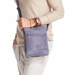 Skórzana torba miejska, listonoszka dla mężczyzn, Always Wild