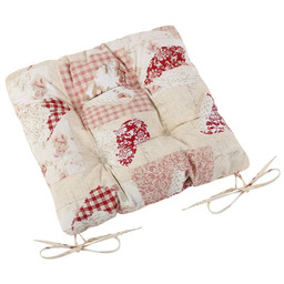 Bellatex Siedzisko Ema Patchwork Serca różowy, 40 x