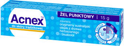 Acnex, żel punktowy do skóry trądzikowej, 15 g