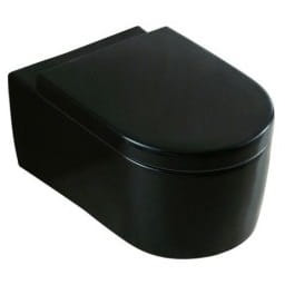 MISA WC PODWIESZANA+ DESKA DUROPLAST CZARNA POŁYSK