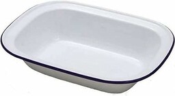 ibili Blanca Blanca prostokątna/głęboka 15 cm z emaliowanej