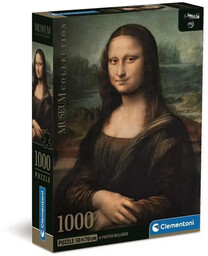 Puzzle 1000 Compact Museum Leonardo - Gioconda -