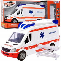 POGOTOWIE KARETKA AMBULANS NOSZE W ZESTAWIE + SYGNAŁY