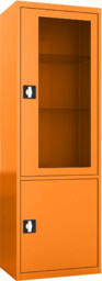 MDW/1s.2011 szafa lekarska 1-skrzydłowa 2-komorowa pomarańczowa