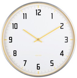 Zegar ścienny Karlsson 5969BY żółty, średnica 40cm