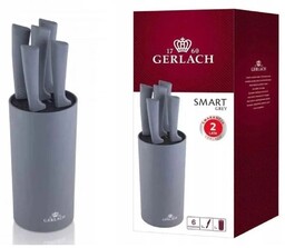 Gerlach Zestaw noży w bloku Smart Grey