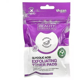 Beauty Formulas Glycolic Acid Exfoliating Toner Pads nasączone