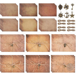 ZESTAW PAPETERII VINTAGE 60 EL KOPERTY PAPIER KRAFT