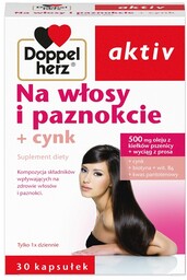 Doppelherz Activ Na Włosy i Paznokcie + Cynk