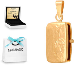 Złota zawieszka 585 puzderko PREZENT GRAWER