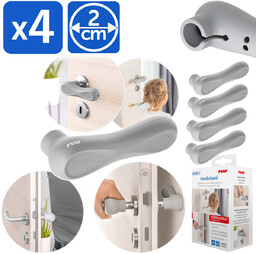 Zabezpieczenie nakładka osłona na klamkę silikonowa HandleGuard 4szt