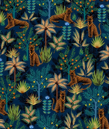 Tapeta Gold Tigers Wallcolors
