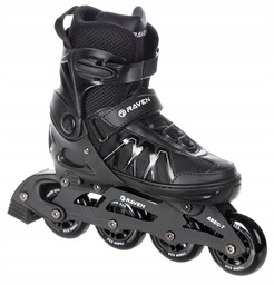 Rolki Regulowane Raven Expert Black 37-40 Kauczuk