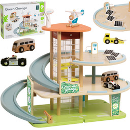 CLASSIC WORLD Drewniany 3 Poziomowy Garaż XL