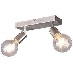 Reflektor sufitowy podwójny 2xE27 nikiel VANNES R80182007 -