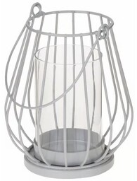 MY HOME Lampion Wire Grey 66585 Szary