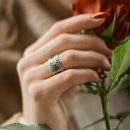 Klisza - pierścionek srebrny