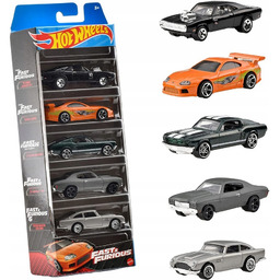Hot Wheels ReSoRaki Autka 5-PAK Fast & Furious