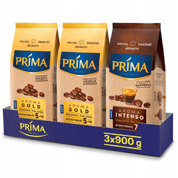 Kawa ziarnista Prima 2x Aroma Gold 900g +