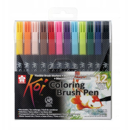Zestaw Sakura Koi BrushPen 12 Pisaki pędzelkowe