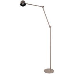 Lampa podłogowa aluminiowa beżowa z regulacją AZ6810
