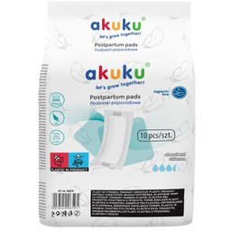 AKUKU Podpaski poporodowe, 10szt.