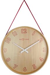 Nextime Zegar ścienny (czerwony) Loop Small