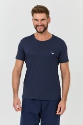 EMPORIO ARMANI Granatowy męski t-shirt basique
