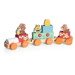 Chiccco Zabawki 177813 POCIĄG DREWNIANY