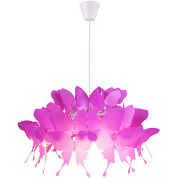 Lampa wisząca Farfalla 1xE27 ciemny róż LP-3439/1P dark