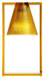 Kartell - Light Air Lampa Stołowa Rzeźbiona Bursztynowa